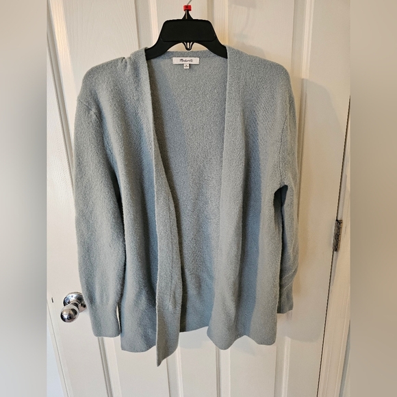 Madewell Wool/Alpaca Blend Super Soft Light Blue Cardigan Size M - Picture 1 of 5